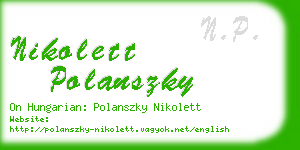 nikolett polanszky business card